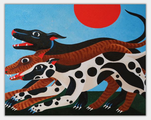 Racing dogs. — Liam Alvy (vendida)